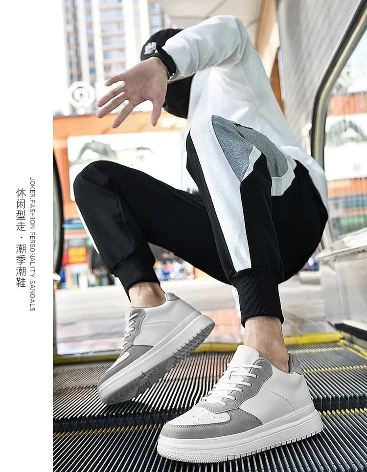 SHOIGHT™ | NEW Height Increasing Shoes for Men, 10cm, Invisible White Elevator Sneakers Perfect if You're Trying to Increase in Height