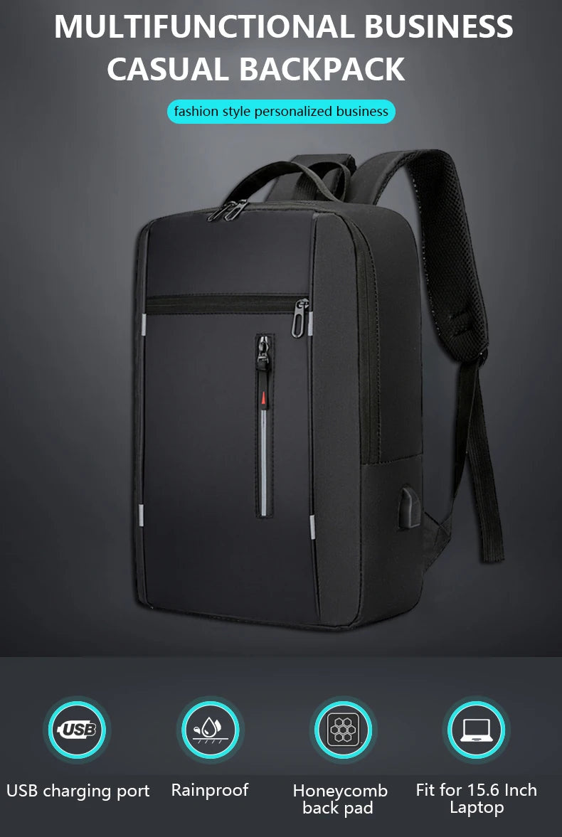 GO Gear; Waterproof Backpack Men /woman/business  USB School Backpacks 15.6 Inch Laptop Backpack Large Capacity Bagpacks for Men Back Pack Bags