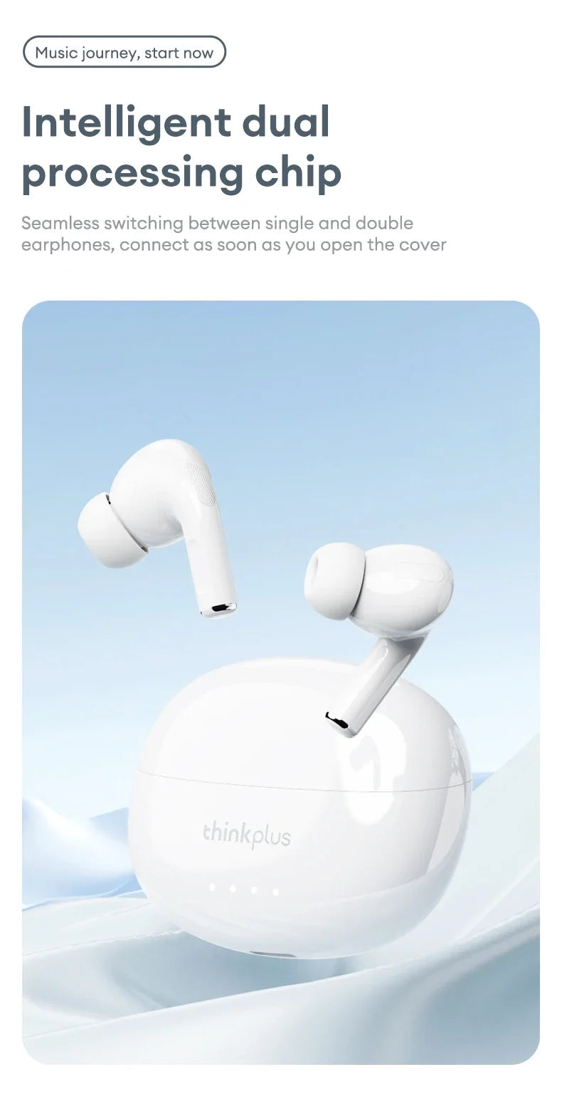 THINKPLUS™ LP5 PRO | Wireless Bluetooth 5.4 TWS Earbuds – High Fidelity Sound, Gaming & Sports Headset with Mic, Long Battery Life (2025)