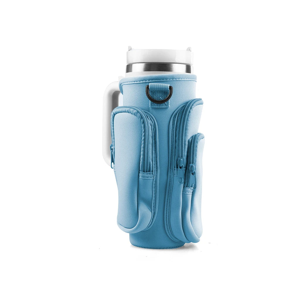 GUZZEL™ 30oz 40oz Insulated Water Bottle Cover for Stanley Cup with Pouch Adjustable Shoulder Strap Anti-fall Non-slip Washable Sleeve