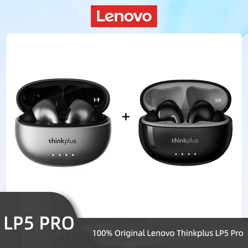 THINKPLUS™ LP5 PRO | Wireless Bluetooth 5.4 TWS Earbuds – High Fidelity Sound, Gaming & Sports Headset with Mic, Long Battery Life (2025)
