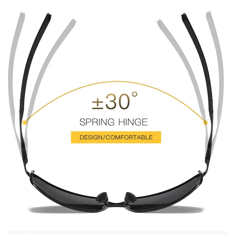 AORON™️Polarized Sunglasses Men's/Women Driving Mirror Sunglasses Metal Frame Goggles UV400 Anti-Glare Sunglasses Wholesale