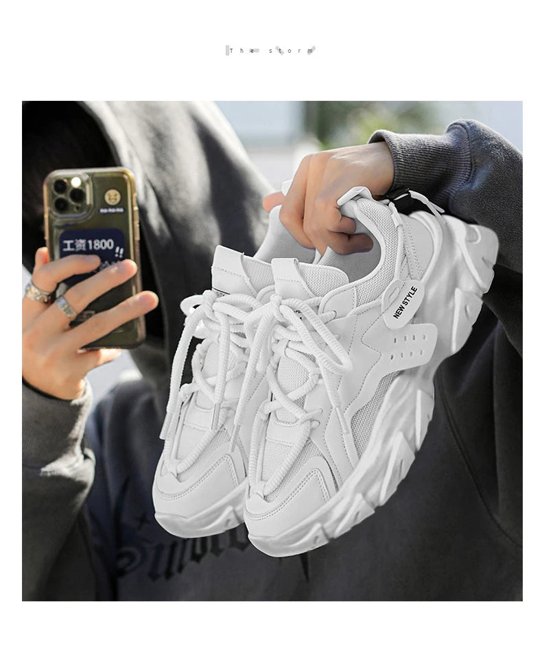 LETCOMFIT™| Men's Breathable Thick Soled Casual Shoes, Outdoor Sneakers for Running, Can Use During all Seasons
