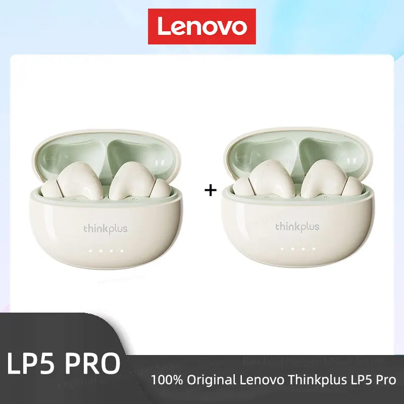 THINKPLUS™ LP5 PRO | Wireless Bluetooth 5.4 TWS Earbuds – High Fidelity Sound, Gaming & Sports Headset with Mic, Long Battery Life (2025)