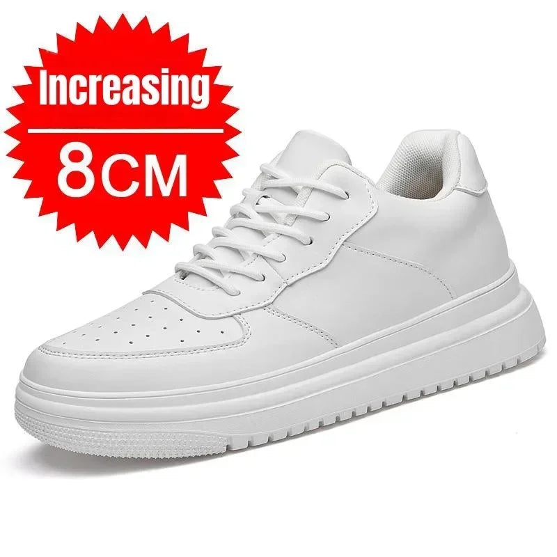 SHOIGHT™ | NEW Height Increasing Shoes for Men, 10cm, Invisible White Elevator Sneakers Perfect if You're Trying to Increase in Height