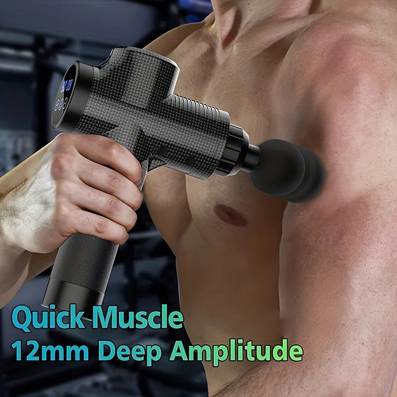 FODRK™ | Electrical Massage Gun, for Body, Neck, Back, Shoulder, etc. Deep Tissue Muscle Relaxation Fitness Tool
