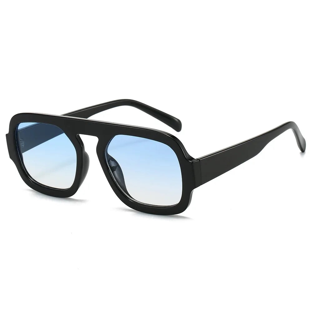 ARVINE™️Retro Pilot Square Sunglasses Lady Fashion Simple Ins Black Tea Sunglasses for Women Men Trending Outdoor Casual Shades UV400