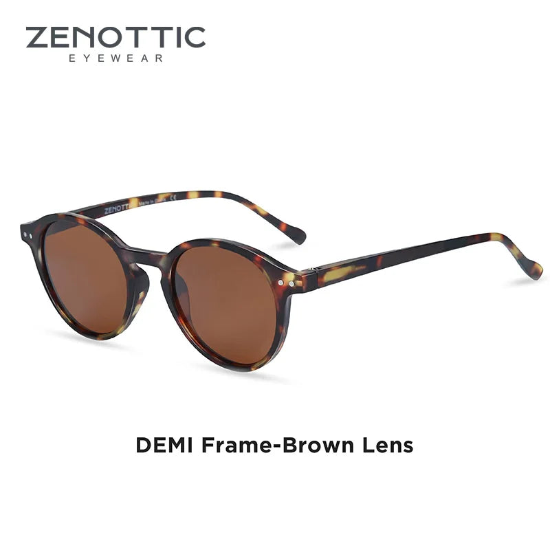 ZENOTTIC ™️ (S Size) Retro Circular Polarized Sunglasses 2025 Men/ Women Vintage Small Round Sunglasses UV400 Goggles Shades