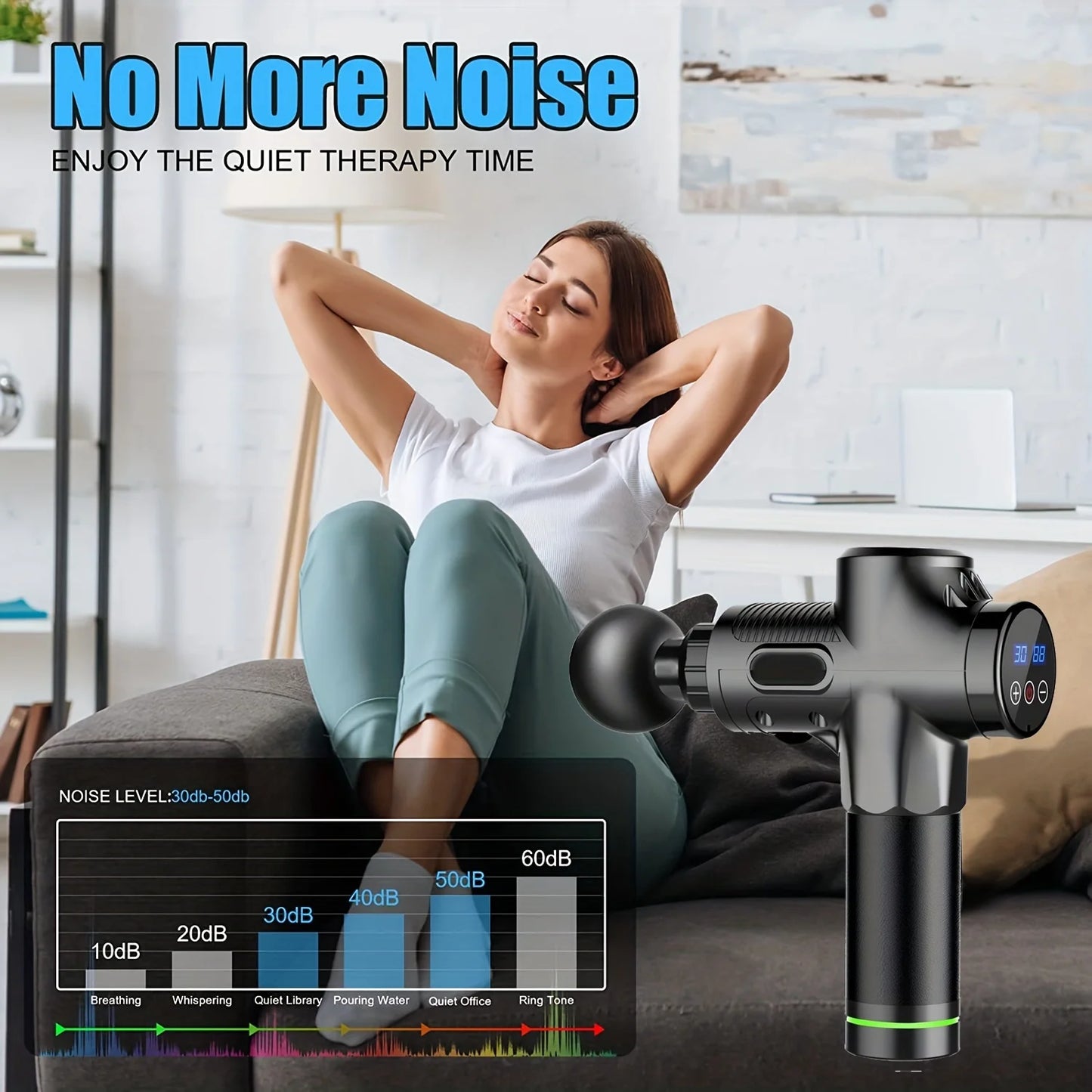FODRK™ | Electrical Massage Gun, for Body, Neck, Back, Shoulder, etc. Deep Tissue Muscle Relaxation Fitness Tool