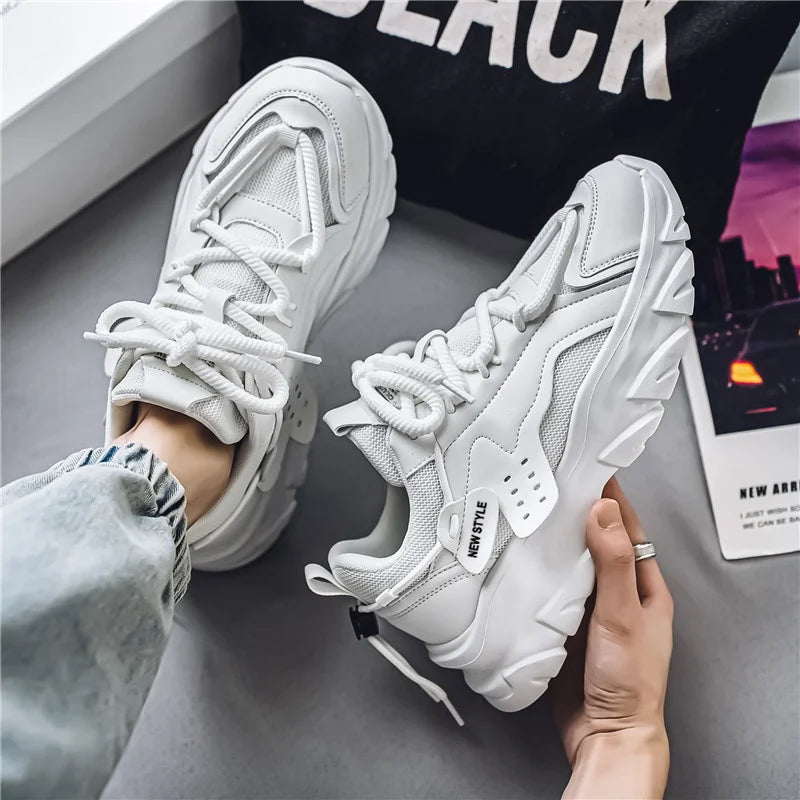 LETCOMFIT™| Men's Breathable Thick Soled Casual Shoes, Outdoor Sneakers for Running, Can Use During all Seasons