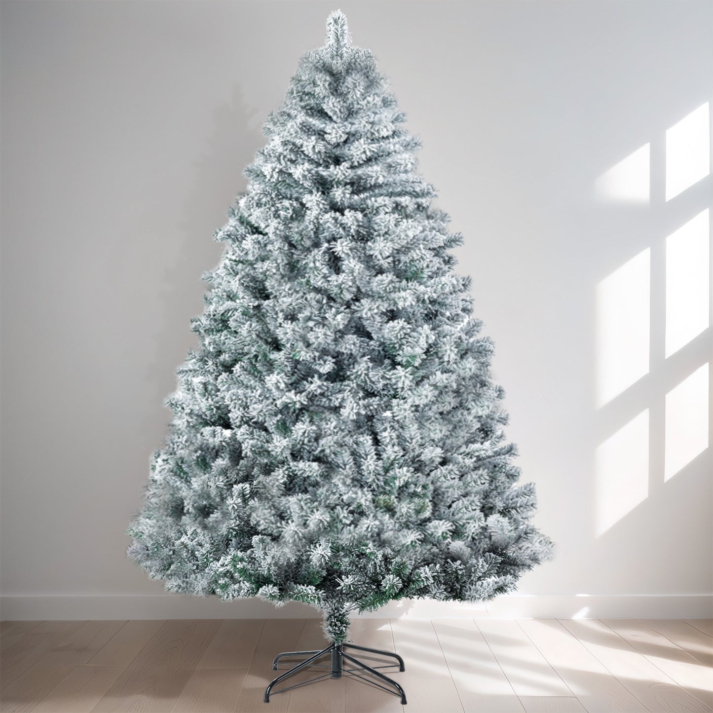 Artificial Christmas Tree with 400/1000/1200 Branch Tips, Foldable Base for Easy Assembly, Perfect for Home, Office, and Party Decorations,4.5/6/7 ft