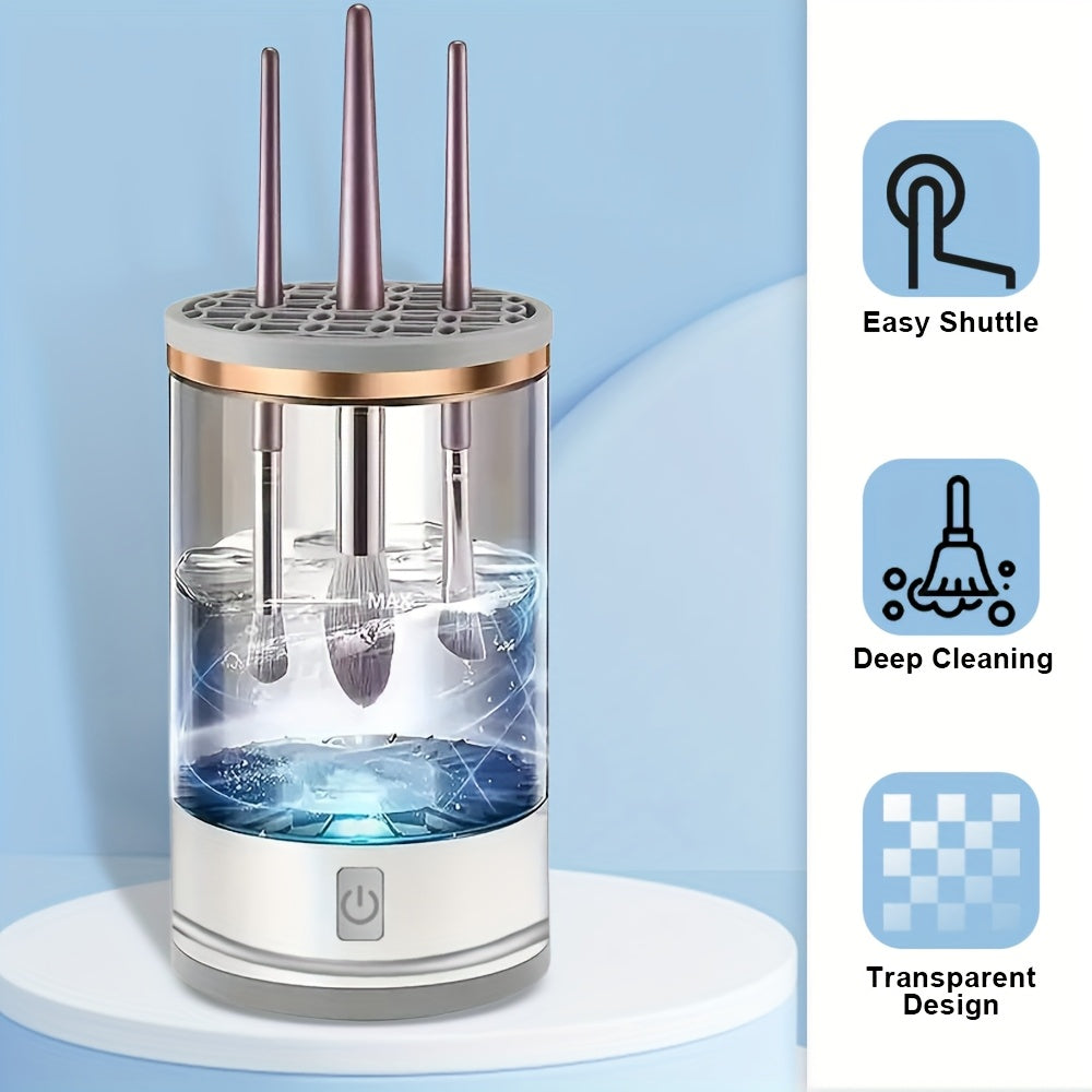 DEEP CLEAN™️Electric Makeup Brush Cleaner Gadget Quick & Efficient, Portable Design,