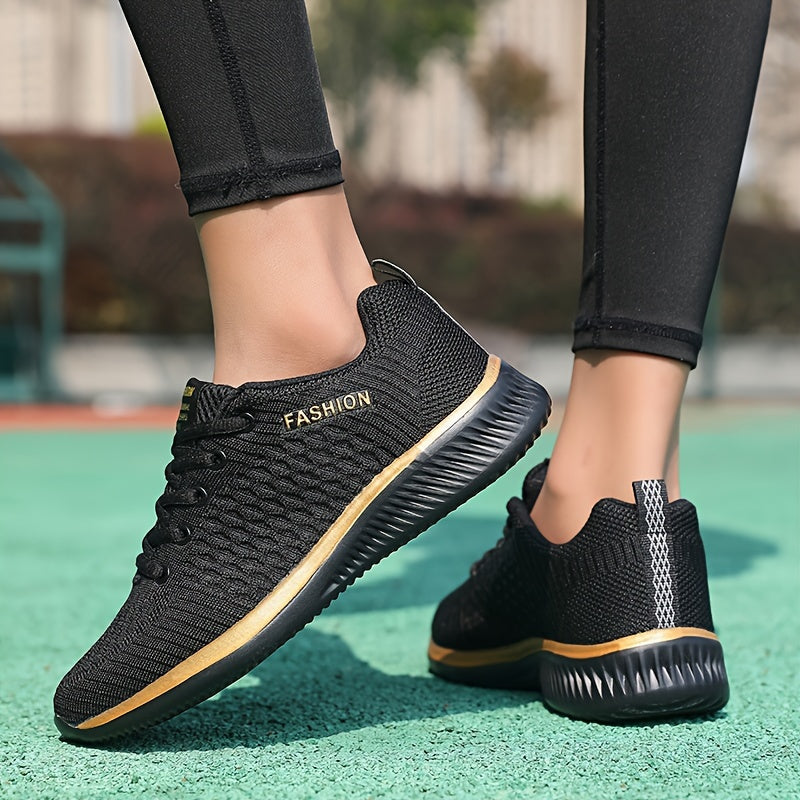 FEET™️Women's Shoes Lightweight Lace-Up Casual Sneakers, Breathable Soft Sole Platform Lace Up Walking Shoes, Comfortable Fashion Footwear plus size