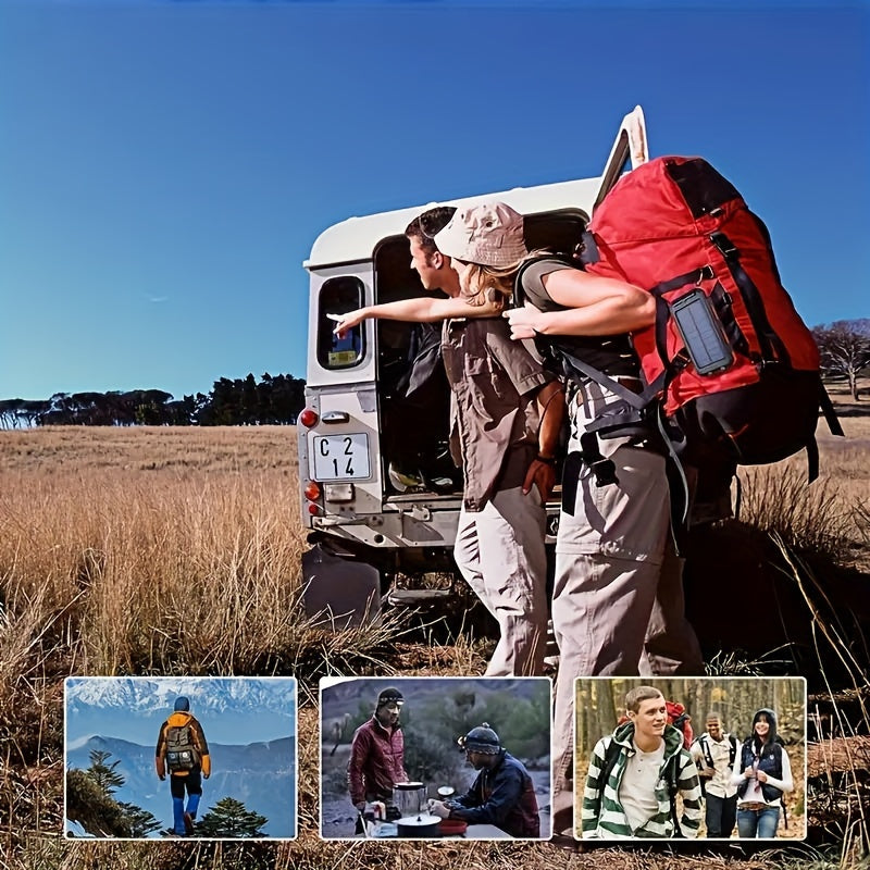 PORTABLE™ 10000 MAh Solar Mobile Power With Flashlight/ USB