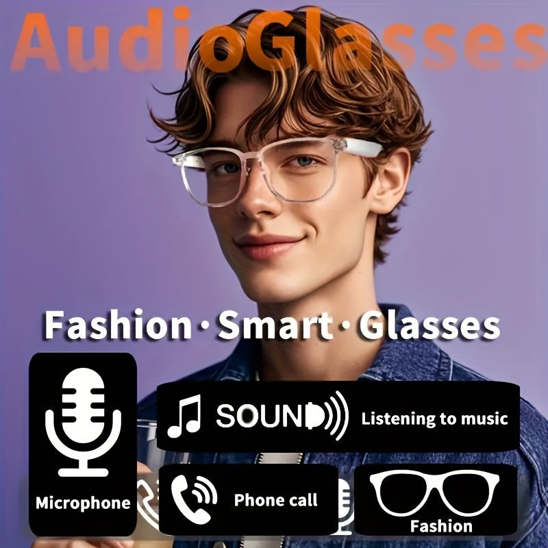 CATCHING ™️Smart Glasses, Touch Control, Built-in Microphone, Rechargeable Battery, Anti-Blue Light, Great for Office, Outdoor, Sports, Driving, Music Playback,