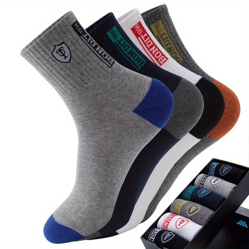 SOCKSI™10 Pairs of Men's /WOMENS Trendy Breathable Crew Socks, Comfy Casual Soft Thermal Socks, Winter & Autumn