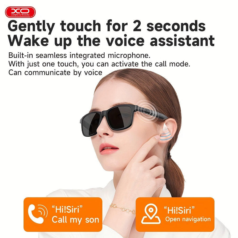 SEESMARTLY ™️Smart Glasses Listenable Songs, Glasses for Men and Woman, 100H Standby Time Long Battery, Athletic/Outdoor UV Protection And Voice Control