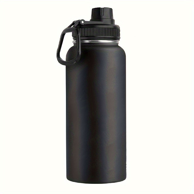 RIPLE ™ Sports Water Bottle,900Ml Double Vacuum Insulated Bottle with Leak Proof Spout Cap, Travel Water Bottle with Carrying Loop - Suitable for Sports, Gym, Office - BPA Free, Reusable