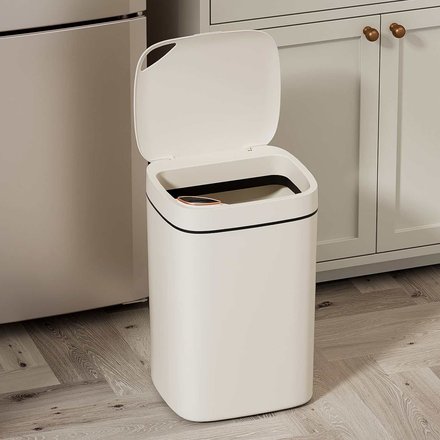 DUMPSTER™️ hands free disposal, Touch-Free Smart Trash Can - Sleek Design, Low Voltage, Easy Clean - Home & Office Compatible, Battery-Operated (Batteries Not Included)