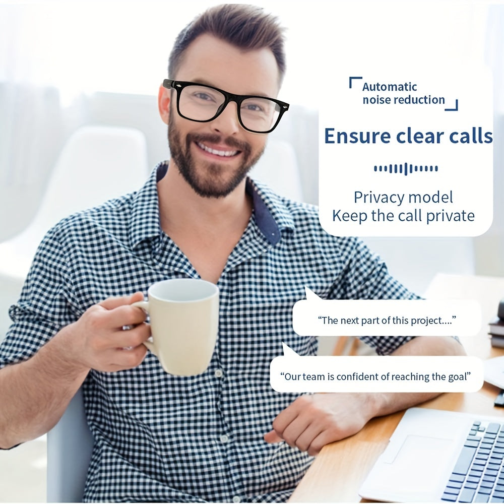 SENBONO ™️ Smart Glasses - Blue Light Filtering & Polarized Lenses, Low Latency Audio, Built-in Mic & Speakers, Touch & AI Voice Assistant Compatible, 5hrs Battery Life,