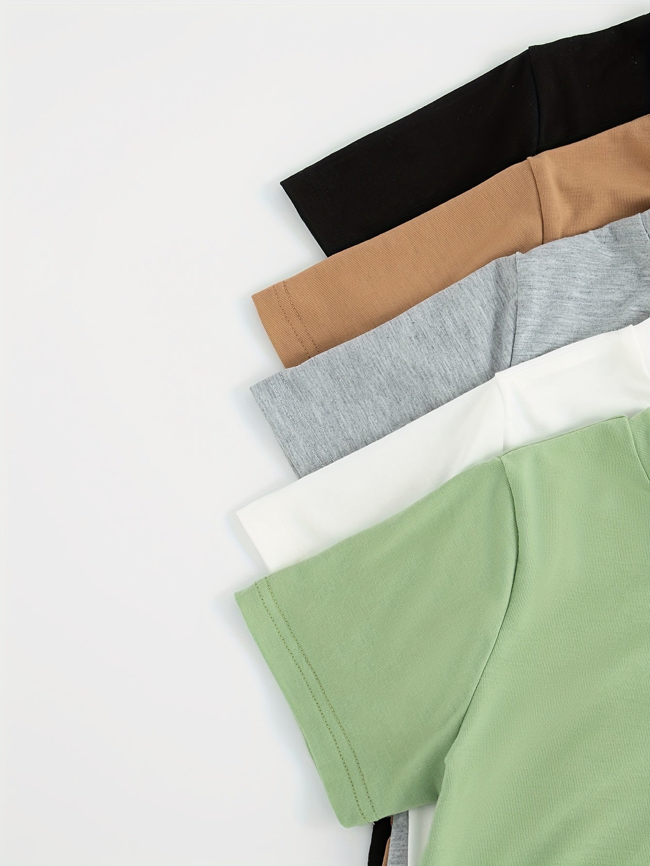 10-Pack ™️t shirts Teen Casual Crew Neck T-Shirts, Summer Solid Color Short Sleeve Knit Tops