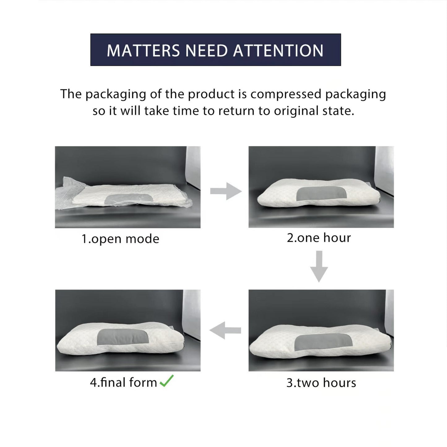 SLEEP WELL™ Knitted Antibacterial Cotton Massage Neck Pillow For Sleeping Soft, Adjustable Ergonomic Orthopedic Contour Support Pillow, High Quality Pillow Core, Removable Cover