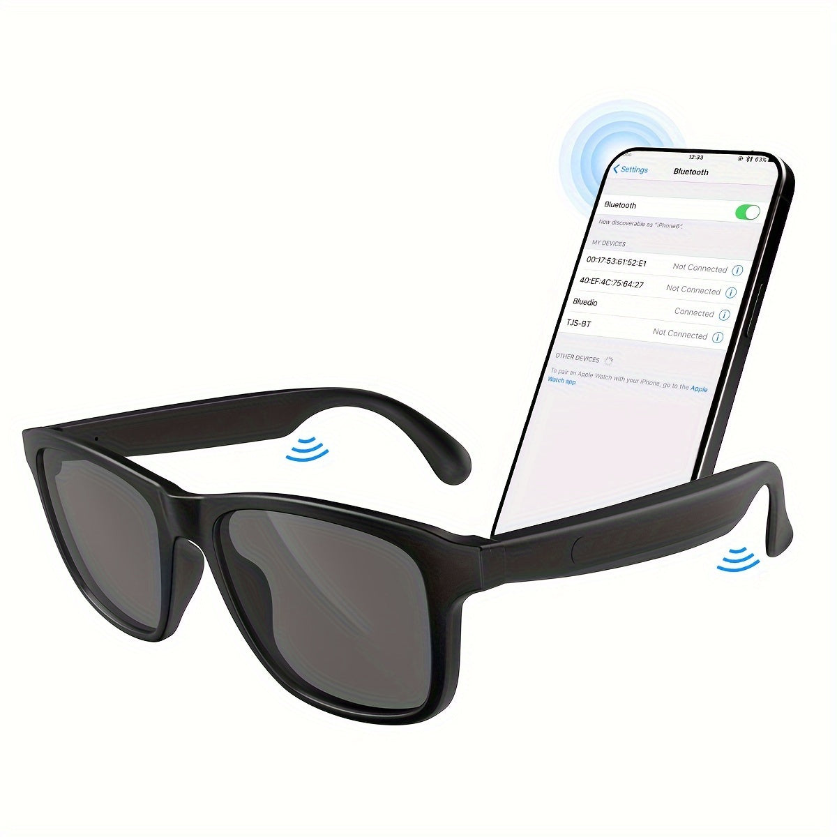 SEESMARTLY ™️Smart Glasses Listenable Songs, Glasses for Men and Woman, 100H Standby Time Long Battery, Athletic/Outdoor UV Protection And Voice Control