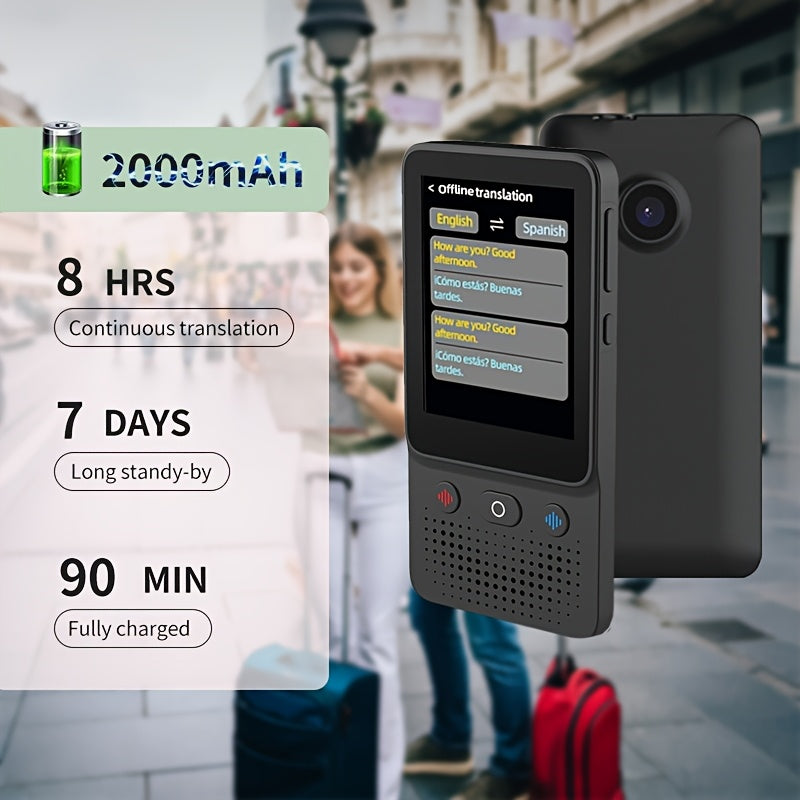 "Talk Anywhere™ – Your Pocket AI Language Companion ChatGPT AI Translator Device 138 Languages,
