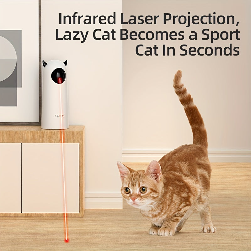 ROJECO™ Automatic Laser Light Pet Toy - Interactive, Smart For Cats, No Battery Included