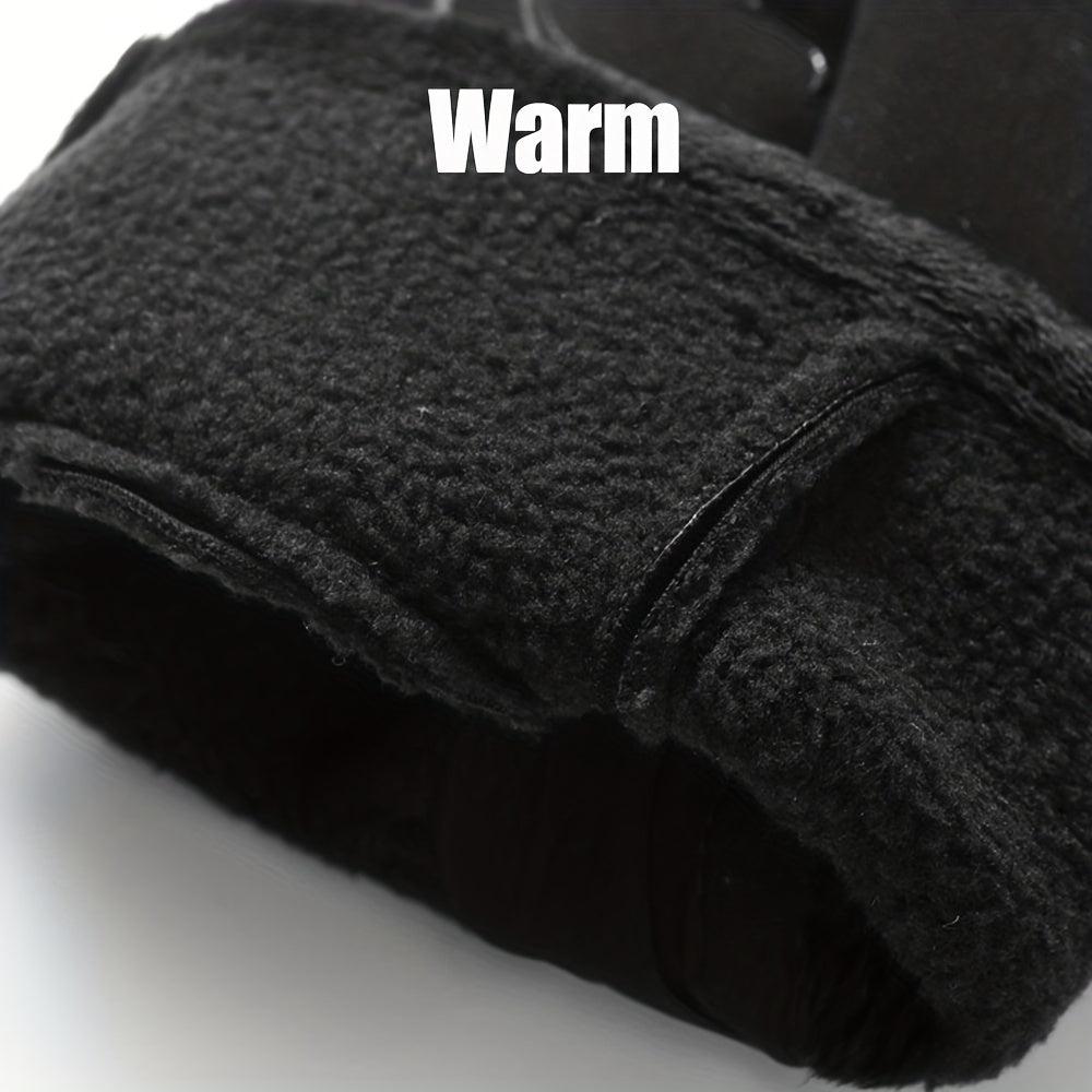 FUJI ™ Men's Fleece Lined Warm Thermal Non-Slip Water-Resistant Touch Screen Gloves for, working outdoor, Running, Cycling, Skiing, Winter gloves