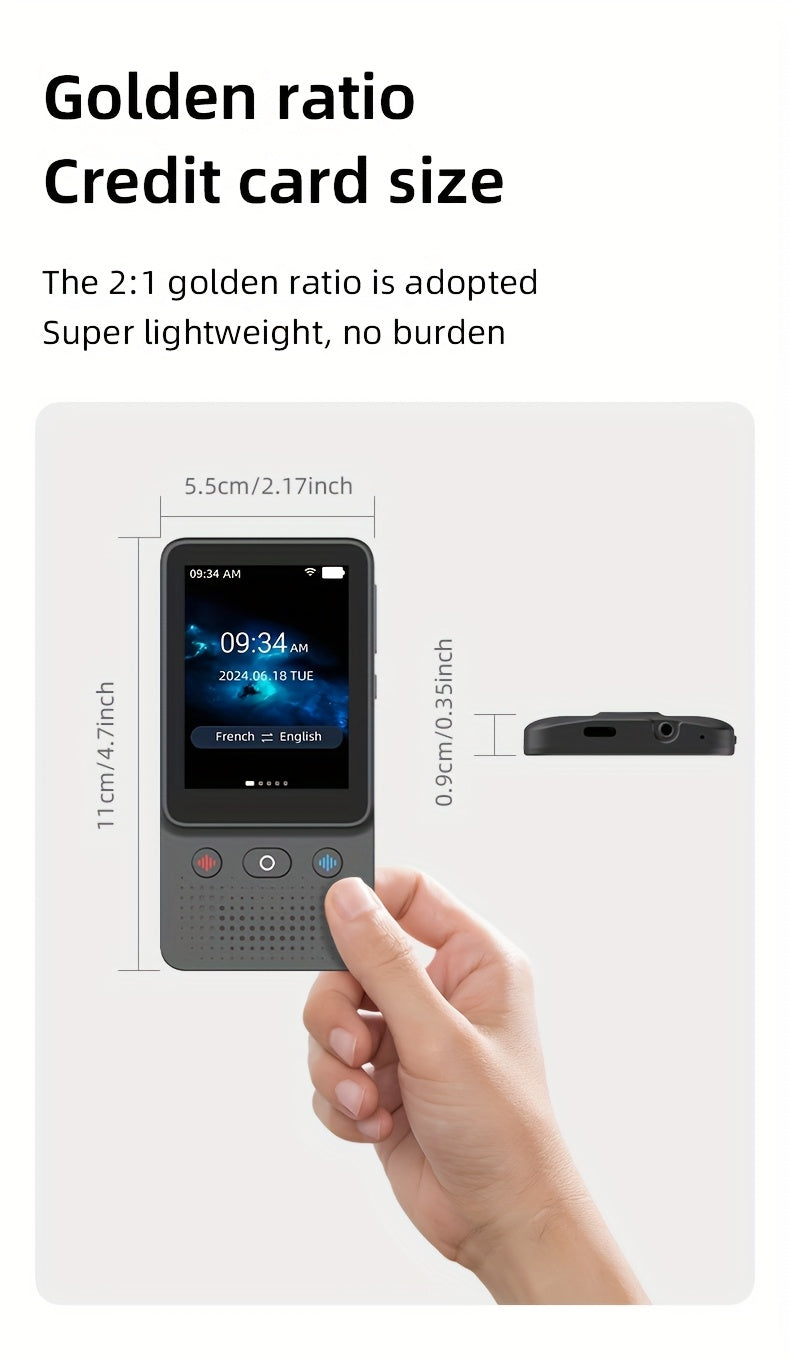 "Talk Anywhere™ – Your Pocket AI Language Companion ChatGPT AI Translator Device 138 Languages,