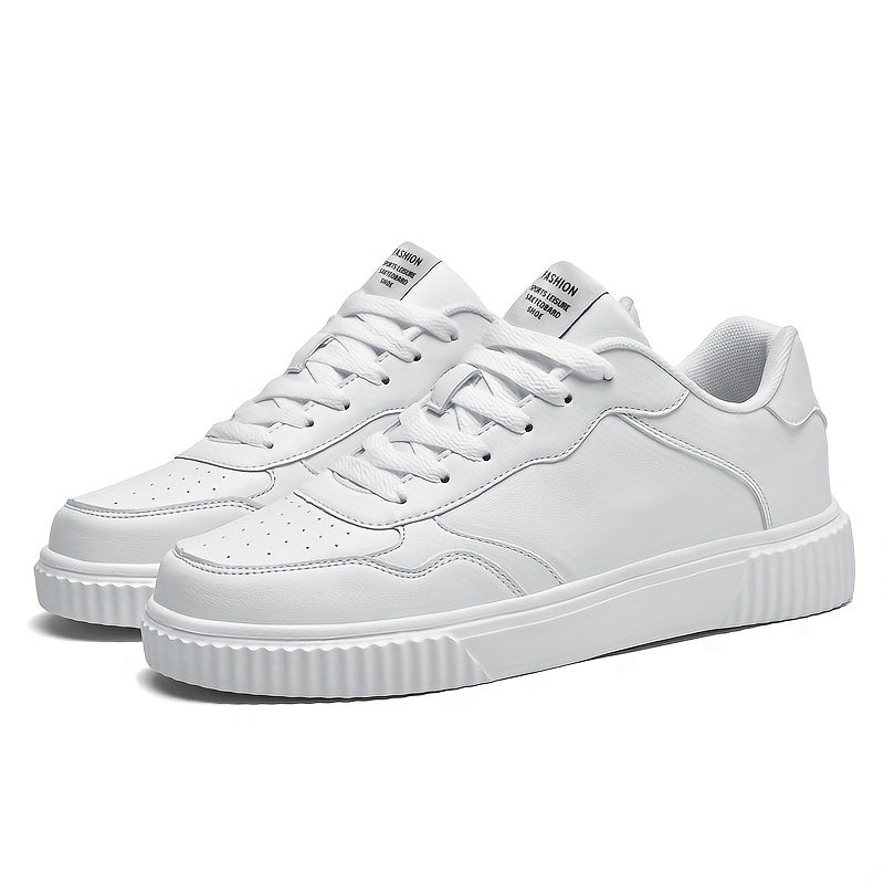 FEET UP ™Men's Trendy Street Style Low Top Skateboard Shoes, Comfy Non Slip Lace Up Casual Sneakers For Men's Outdoor Activities