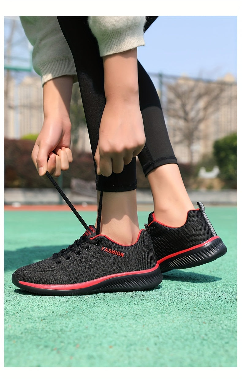 FEET™️Women's Shoes Lightweight Lace-Up Casual Sneakers, Breathable Soft Sole Platform Lace Up Walking Shoes, Comfortable Fashion Footwear plus size