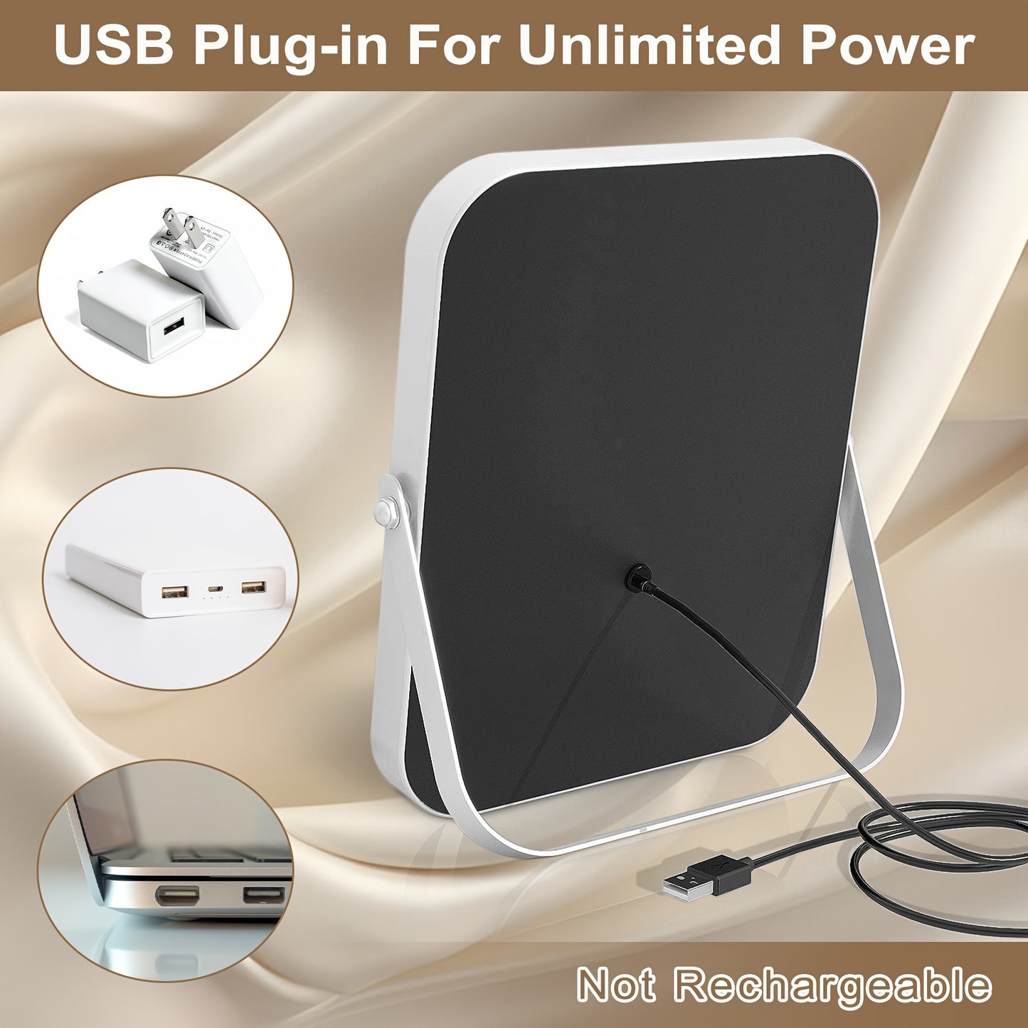 GO GIRL™ 8X10inch Lighted Vanity Makeup Mirror,