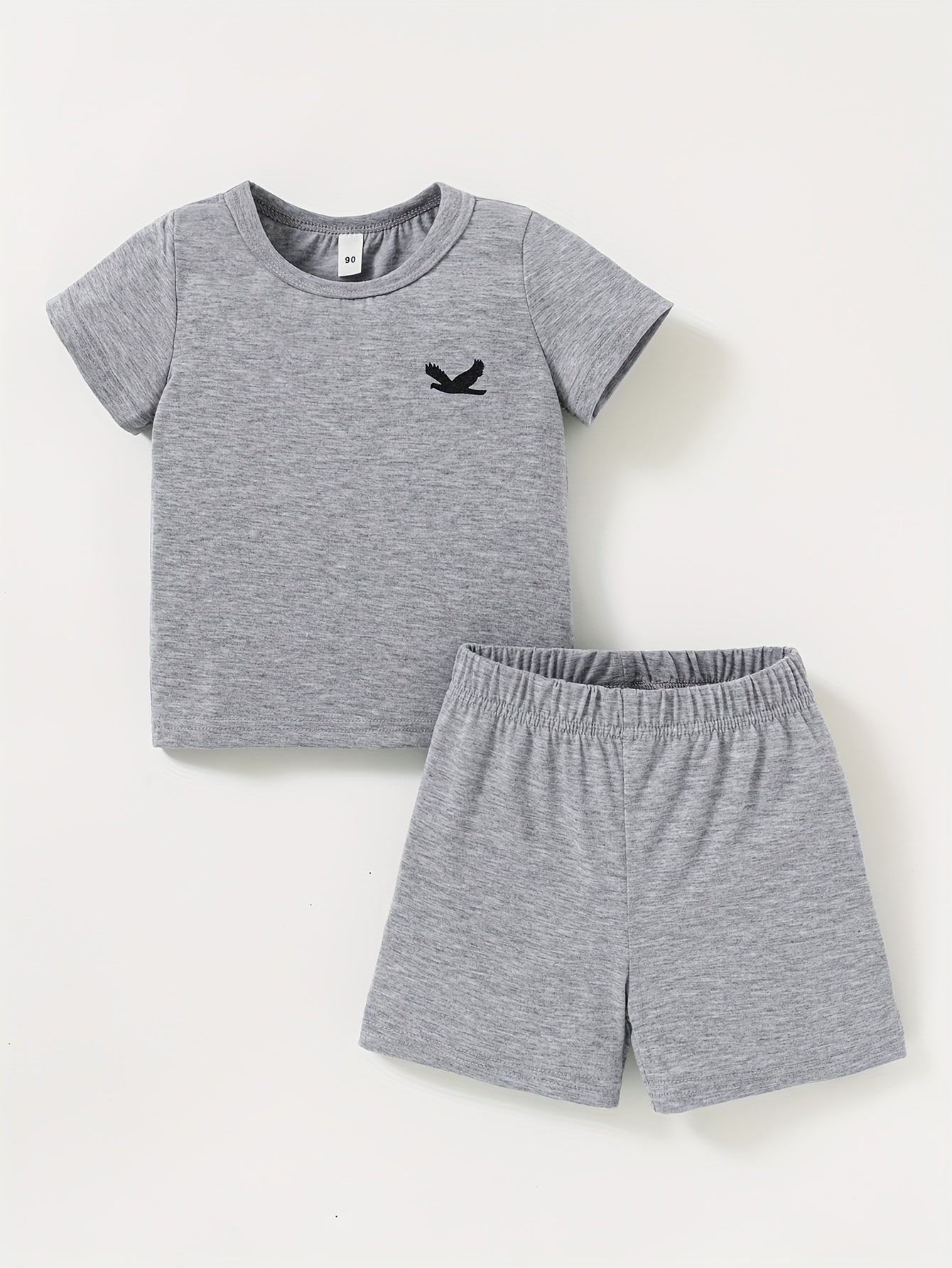 KIDFIT ™️12PCS - Targeted Development Of Summer New Boys' And Girls' Fashion Shorts Set, Printed Casual Set, Six Tops, Six Shorts