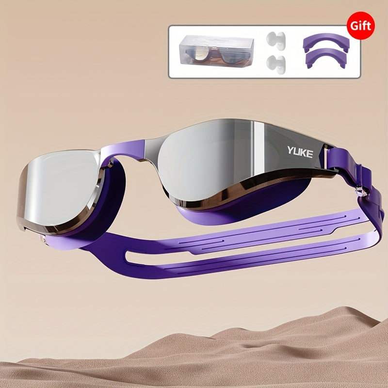 YLIKE™️Sleek Anti-Fog Silicone Swimming Goggles with HD Clarity - Waterproof, Adjustable Strap, Design for Men & Women,