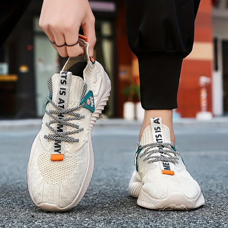 ALL SEASON™️Men shoes, Vibrant Color Block Comfy Sneakers - Breathable, Non-Slip, Lightweight, and Water-Friendly Shoes for Men - Ideal for Outdoor Camping, Hiking, and All-Season Activities