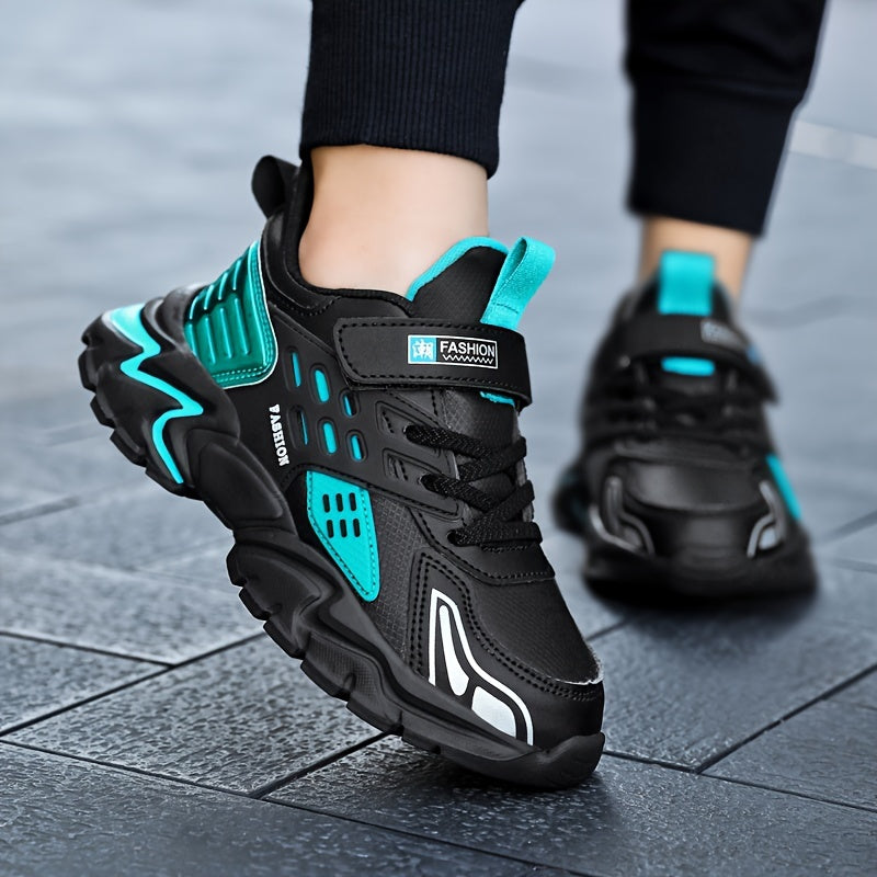 Boy'S ™️Trendy Chunky Shoes, Comfy Non Slip Casual Soft Sole Waterproof Sneakers For Kids Outdoor Activities