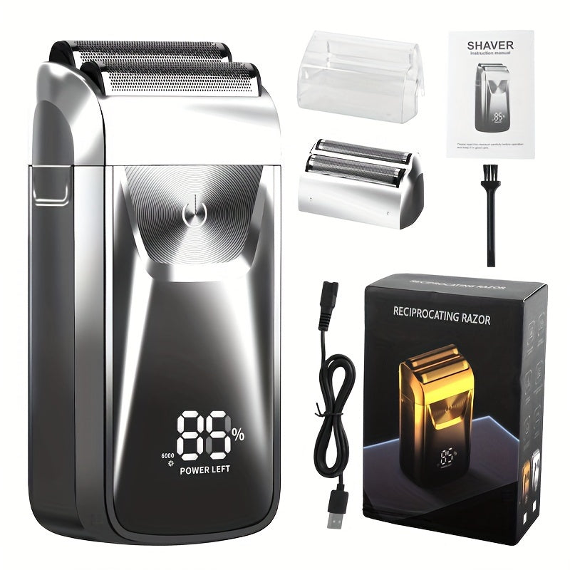 Professional Electric Razor 2-in-1, men Electric shaver Bald Hair Trimmer - Professional USB Rechargeable, Gentle Beard Hair Trimmer,