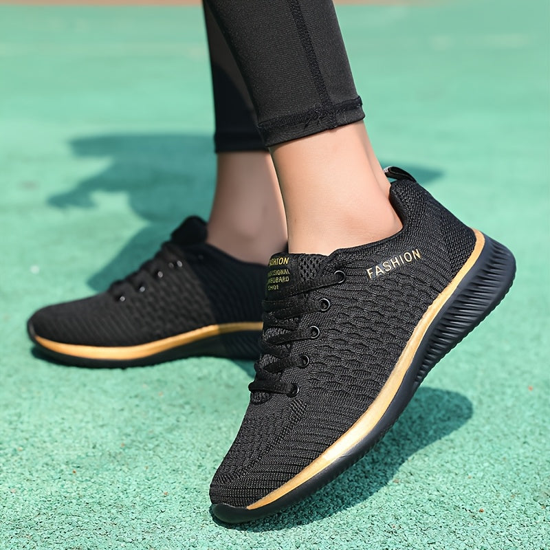 FEET™️Women's Shoes Lightweight Lace-Up Casual Sneakers, Breathable Soft Sole Platform Lace Up Walking Shoes, Comfortable Fashion Footwear plus size