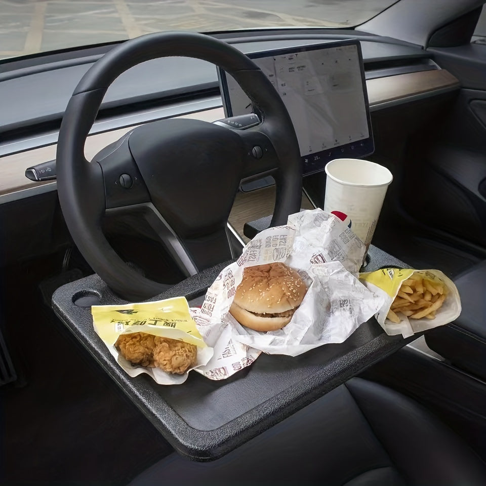 RELAX™️Premium Multifunction Car Steering Wheel Tray - Versatile Portable Table for Eating, Working & Storing - Perfect Workstation on Wheels, Fits Most Cars, TRUCK DRIVER AND, CONSTRACTION,Car Laptop Computer Desk Mount Stand Eat Work Car Steering Wheel