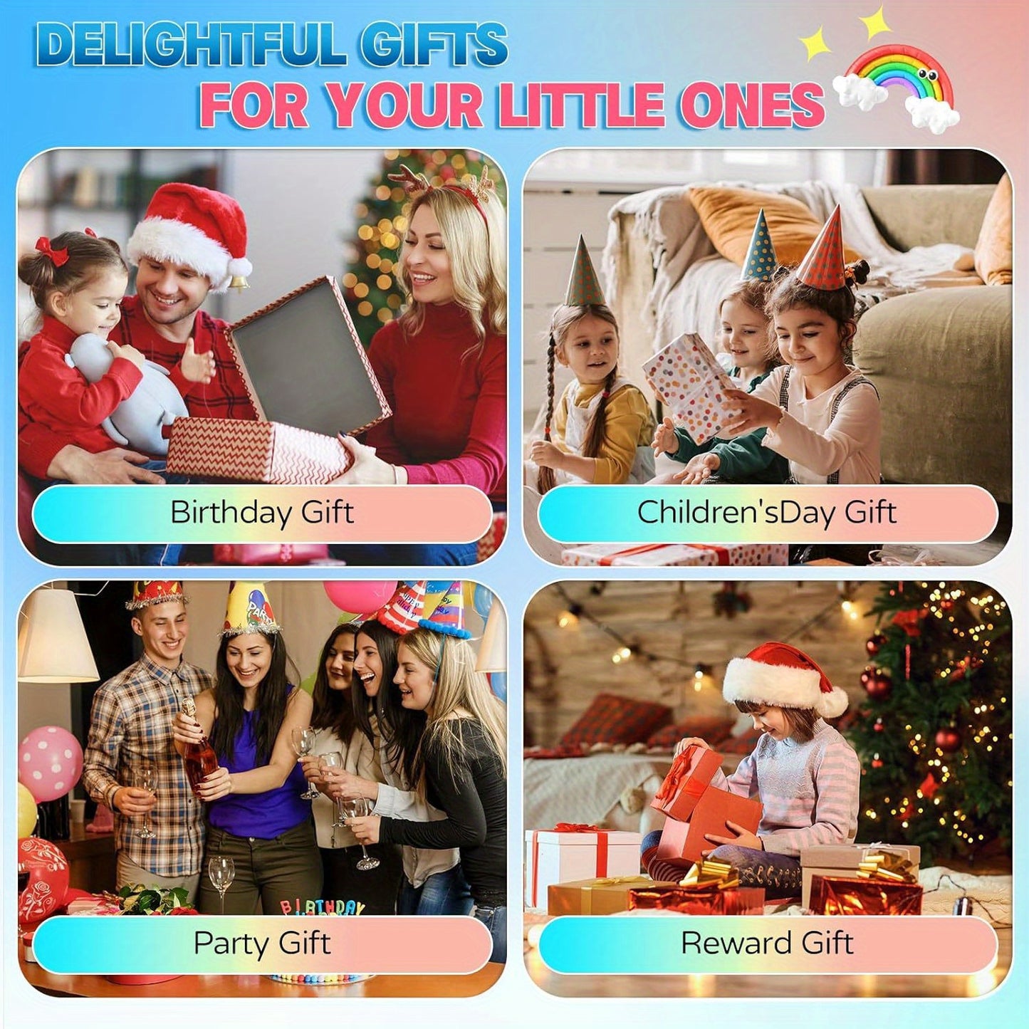 TWIST ™ 2pcs Light Up Pop Fidget Game - Sensory Toy for Kids & Adults - Push Bubble Pattern Popping Game - Fast Push Game - Stress Relief Gift