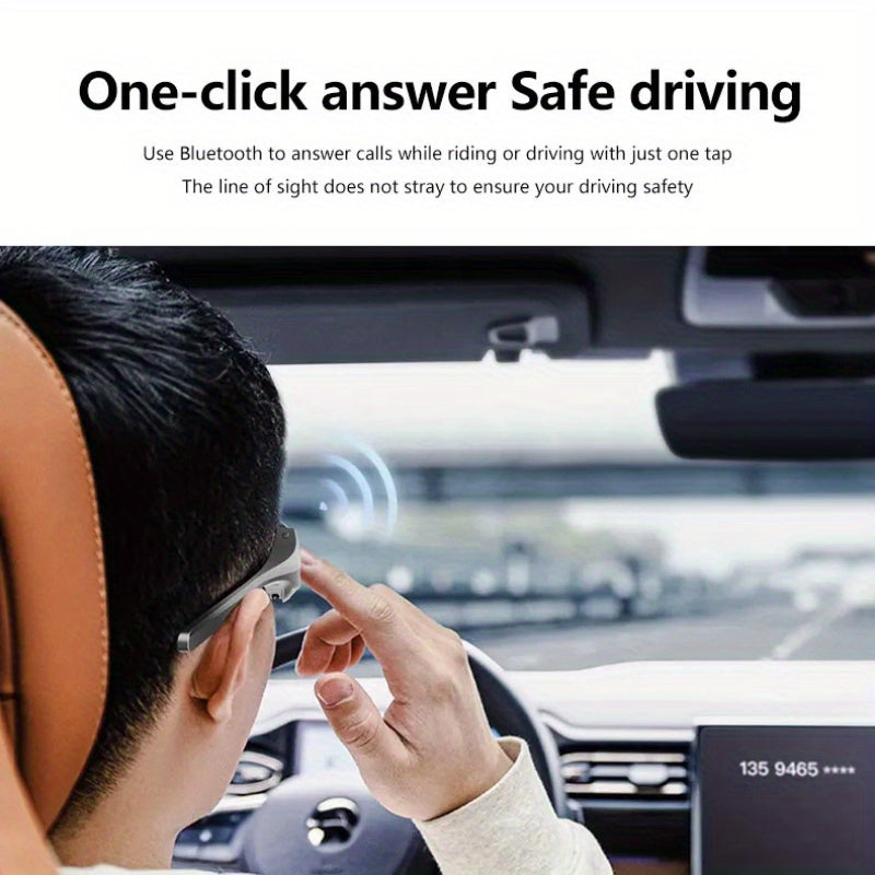 FUTURE ™️ Smart Glasses, Smart Audio Glasses, Wireless, Built-in Microphone, High-Resolution Audio, Touch Control, Anti-Blue Light, for Outdoor, Sports, Driving, Music Playback, Hands-Free Calling -