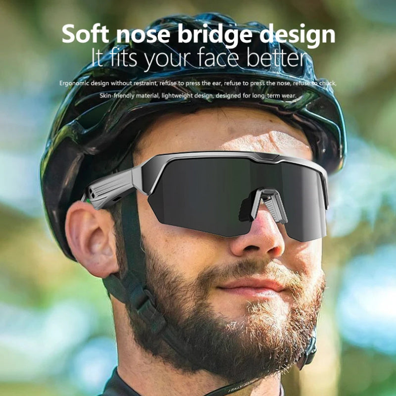FUTURE ™️ Smart Glasses, Smart Audio Glasses, Wireless, Built-in Microphone, High-Resolution Audio, Touch Control, Anti-Blue Light, for Outdoor, Sports, Driving, Music Playback, Hands-Free Calling -