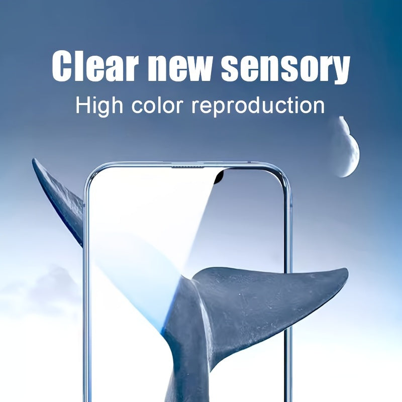 ONECLICK™️3-Pack iPhone Screen Protector, One-Click Application, High Definition, Glossy Finish, for Models 7/8 Plus, XR, XS, MAX, 11, 12, 13, 14, 15, Pro Max Easy Auto-Align Install Kit,