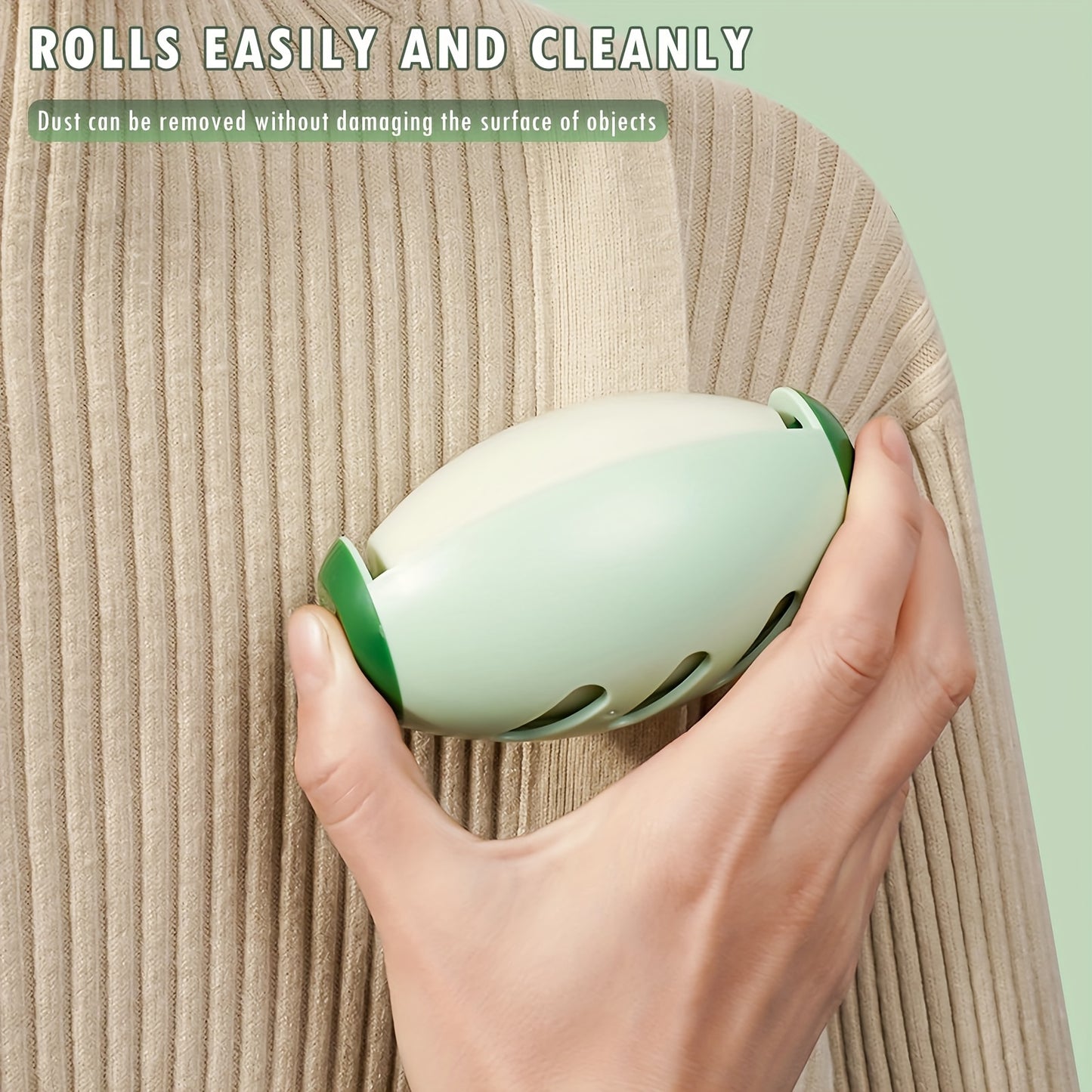 SHAVE™️High-Quality Manual Lint Roller - Reusable & Washable Pet Hair Remover, Powerful Dust Cleaning with Durable Plastic Handle, No Batteries Required for Home Use, Lint Remover