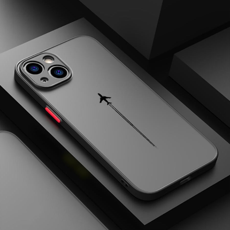 BASE™️High-Quality Phone Case with an Airplane Design for Various Apple Iphone Models, Including 16 Pro MAX, 13, 14, 15 PRO AND MORE, Soft Protective Cover.