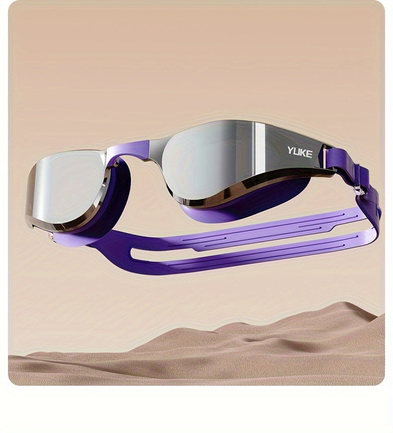 YLIKE™️Sleek Anti-Fog Silicone Swimming Goggles with HD Clarity - Waterproof, Adjustable Strap, Design for Men & Women,