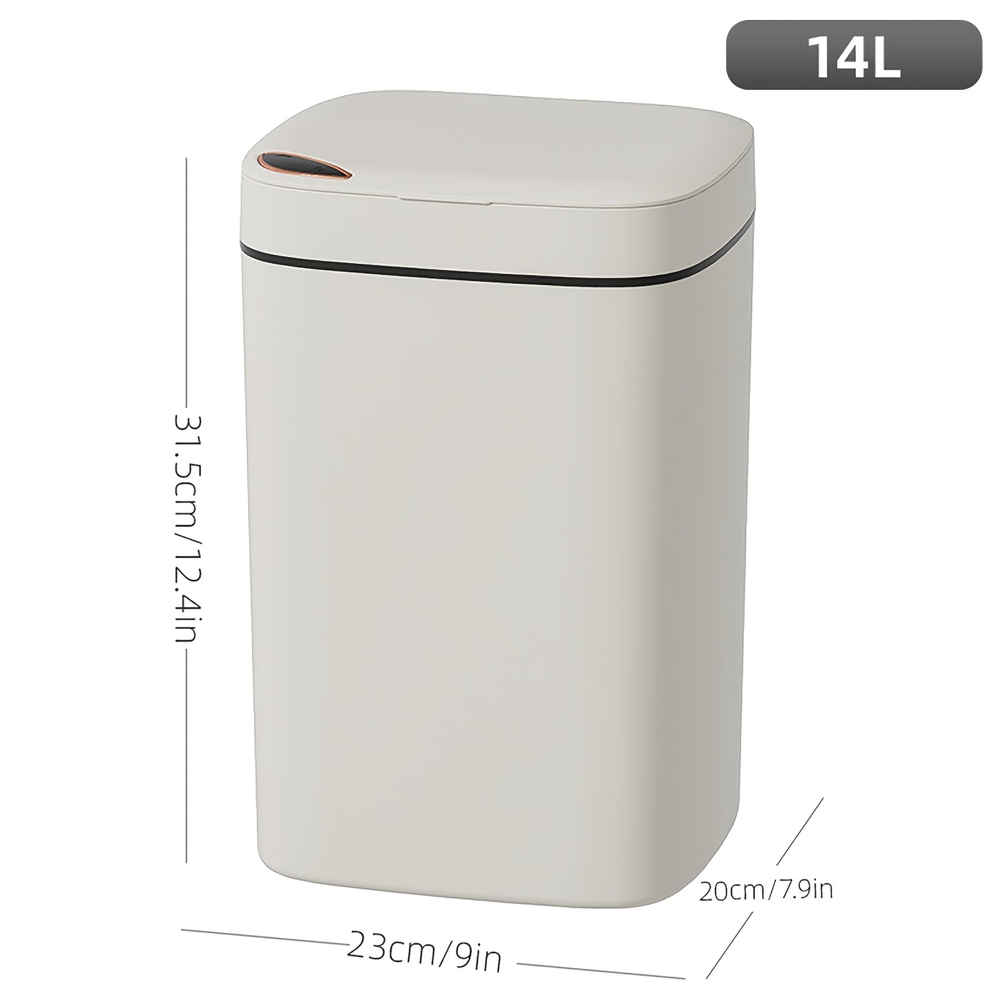 DUMPSTER™️ hands free disposal, Touch-Free Smart Trash Can - Sleek Design, Low Voltage, Easy Clean - Home & Office Compatible, Battery-Operated (Batteries Not Included)