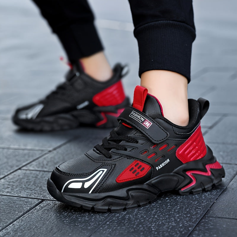 Boy'S ™️Trendy Chunky Shoes, Comfy Non Slip Casual Soft Sole Waterproof Sneakers For Kids Outdoor Activities